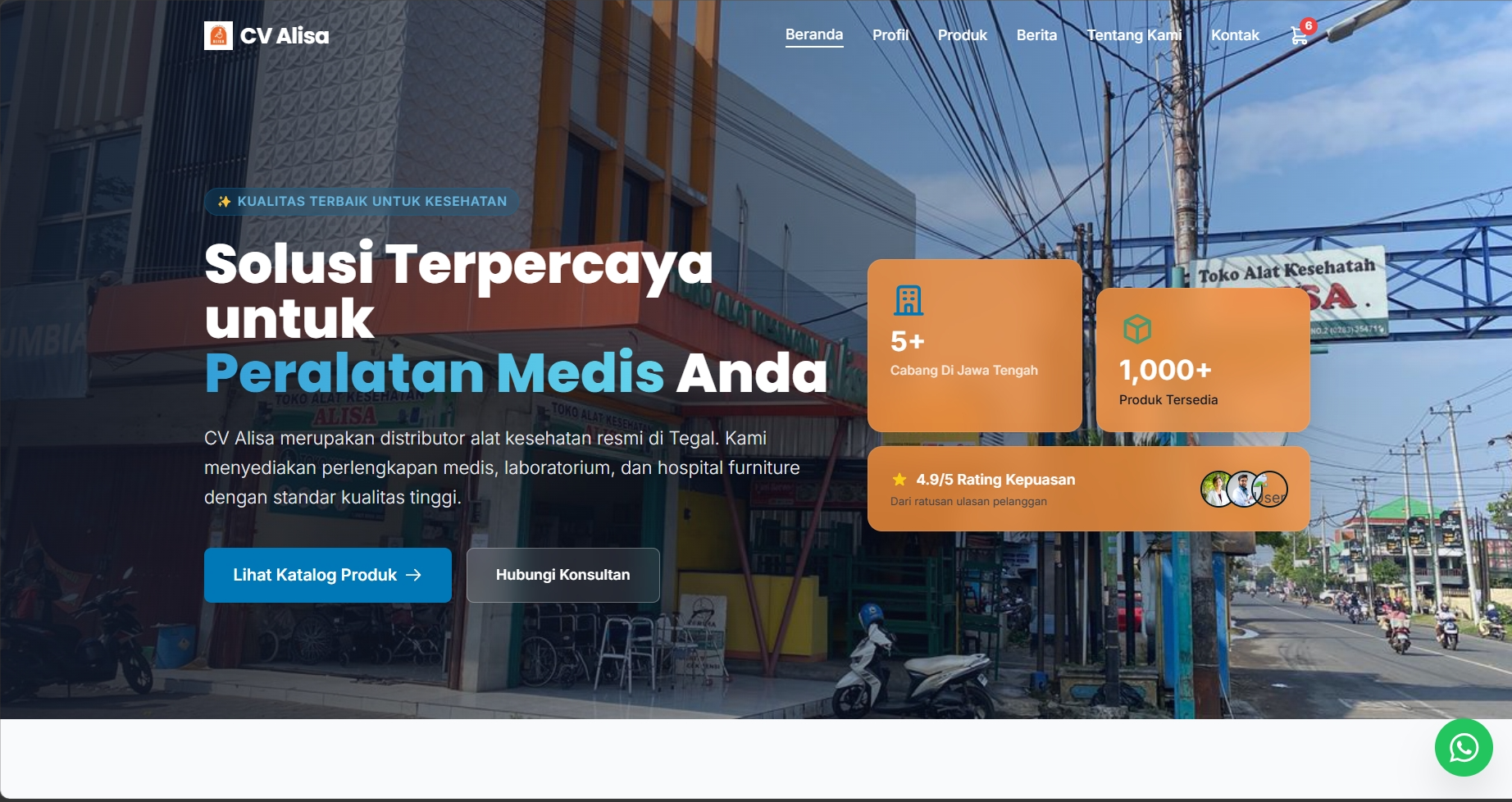 Company Profile & Simple E-Commerce Website